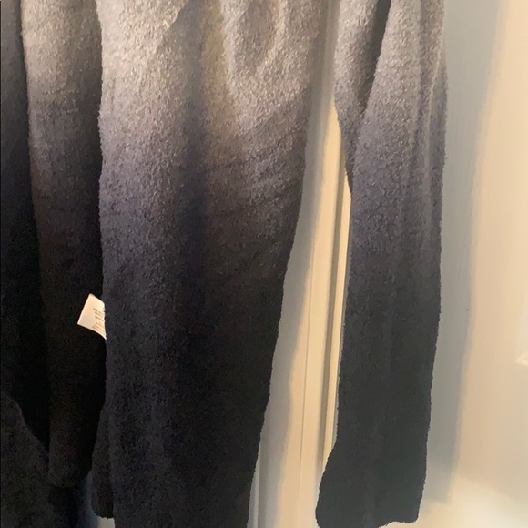 Gray Navy Ombré Calipso Wrap Cardigan Sweater - Picture 5 of 9